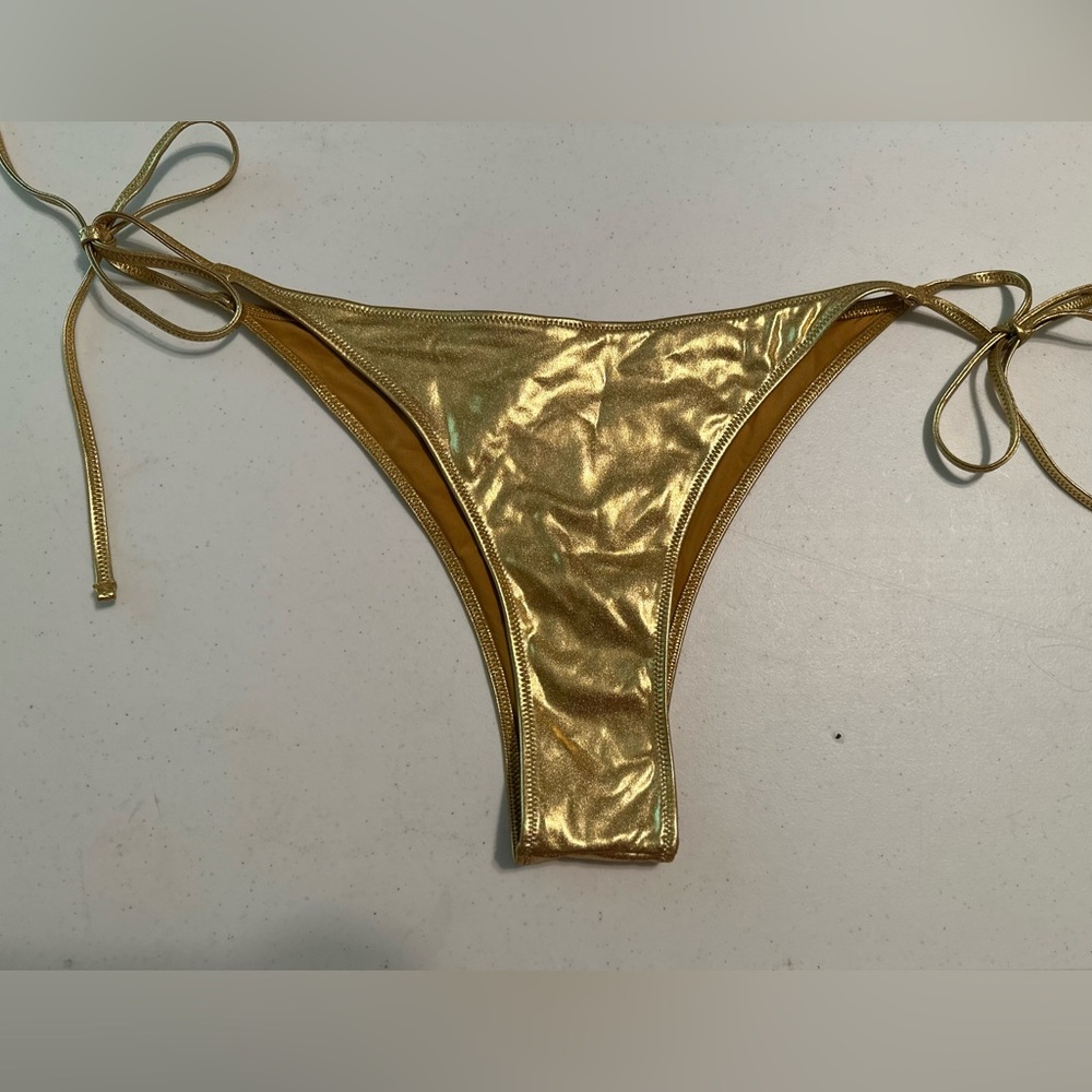 NWT Skims Limited Edition Metallic Bathing Suit - Picture 3 of 8